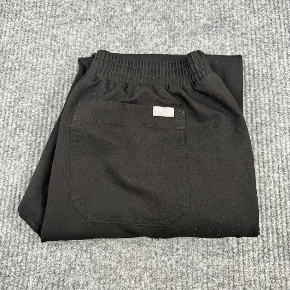 FIGS Scrub Pants Men M Black Technical Collection TW2000R Cargo Drawstring